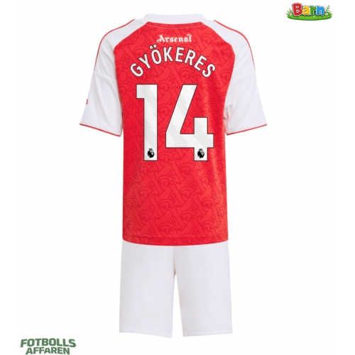Arsenal Viktor Gyokeres #14 Hemmaställ Barn 2025-26 Kortärmad (+ Korta byxor)